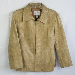 Leather Snakeskin Jacket Jacqueline Ferar